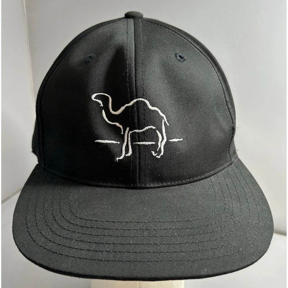 Vintage Camel Cigarettes Snapback Hat Joe Camel Logo Black Embroidered Cap RJRTC